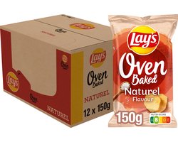 Lay's Oven Baked Naturel - Chips - 12 x 150 gram