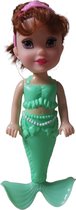 Mermaid zeemeermin pop groen 18cm