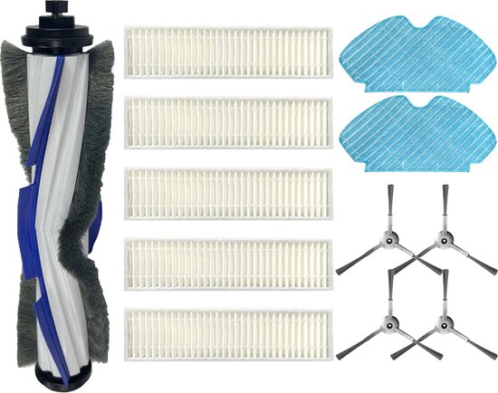 Set Accessori Ricambio Per Rowenta X-plorer Serie 40 – 3 Filtri E 4 Spazzole Laterali – Adatto Per Total Care Connect E Animal Connect