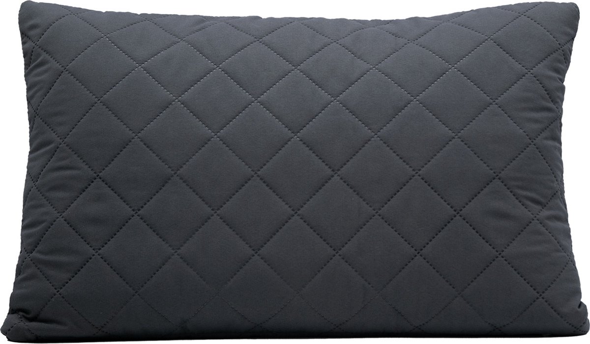 Belmarti® Sierkussen Duo inclusief binnenvulling 40x58cm - Grijs - handgemaakt in eigen atelier - comfort en elegantie in elk interieur - Premium Belmarti® kwaliteit