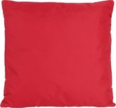 Set van 2x stuks bank/Sier kussens voor binnen en buiten in de kleur rood 45 x 45 cm - Tuin/huis kussens