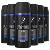Bol.com Axe Click Bodyspray Deodorant - 6 x 150 ml - Voordeelverpakking aanbieding