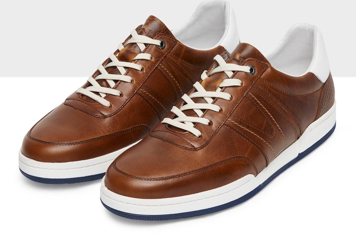 Van Lier Treviso Heren Sneakers - Cognac - Maat 47 Sneakers ounJAwRu