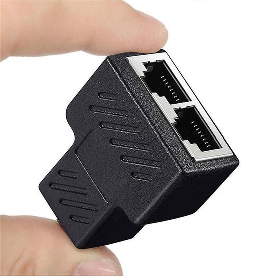 Adaptateur de connecteur séparateur Ethernet RJ45, 1 à 2 voies