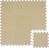 Baby Puzzle Mat van Nul - Speelmat Kruipende Mat Punten Beige