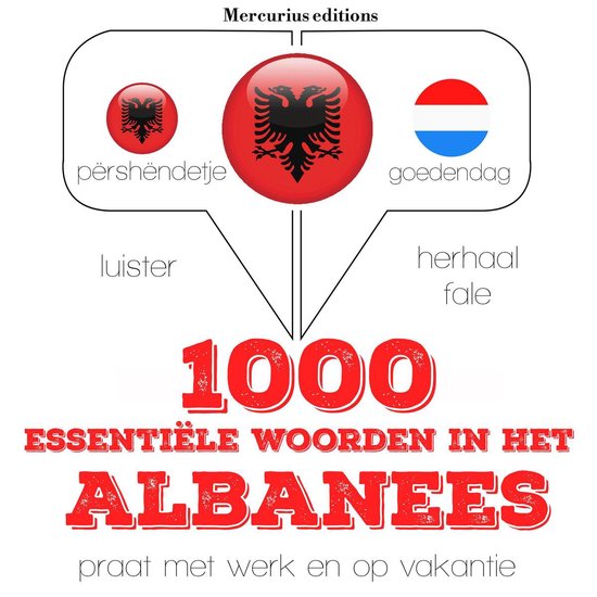 1000 essentiële woorden in het Albanees - cover