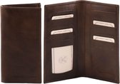 Exclusieve leren 2 fold verticale portemonnee (TL140784)