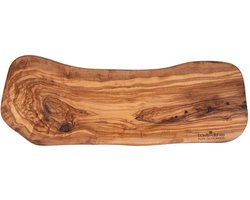 Bowls and Dishes Pure Olive Wood olijfhouten Borrelplank | Tapasplank | Serveerplank XL 60 t/m 65 cm | cadeautip!