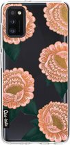 Casetastic Samsung Galaxy A41 (2020) Hoesje - Softcover Hoesje met Design - Winterly Flowers Print
