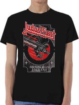 Judas Priest Heren Tshirt -2XL- Silver And Red Vengeance Zwart