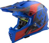 LS2 Crosshelm MX437 Fast EVO Alpha mat blauw