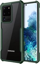 Samsung Galaxy S20 Ultra Bumper case - groen + glazen screen protector