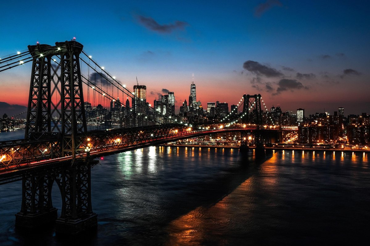 Canvasvooraandemuur.nl New York Skyline 10 Multi