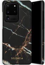 Selencia Maya Fashion Backcover Samsung Galaxy S20 Ultra hoesje - Marble Black