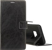 Retro Crazy Horse Texture horizontale flip lederen case voor Galaxy S10e, met houder & kaartsleuven & fotolijst (zwart)