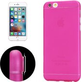 Ultradun camerabeschermingsontwerp doorschijnend PP-hoesje voor iPhone 6 & 6S (magenta)