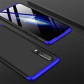 GKK Three Stage Splicing Full Coverage PC Case voor Huawei P30 (Zwart Blauw)