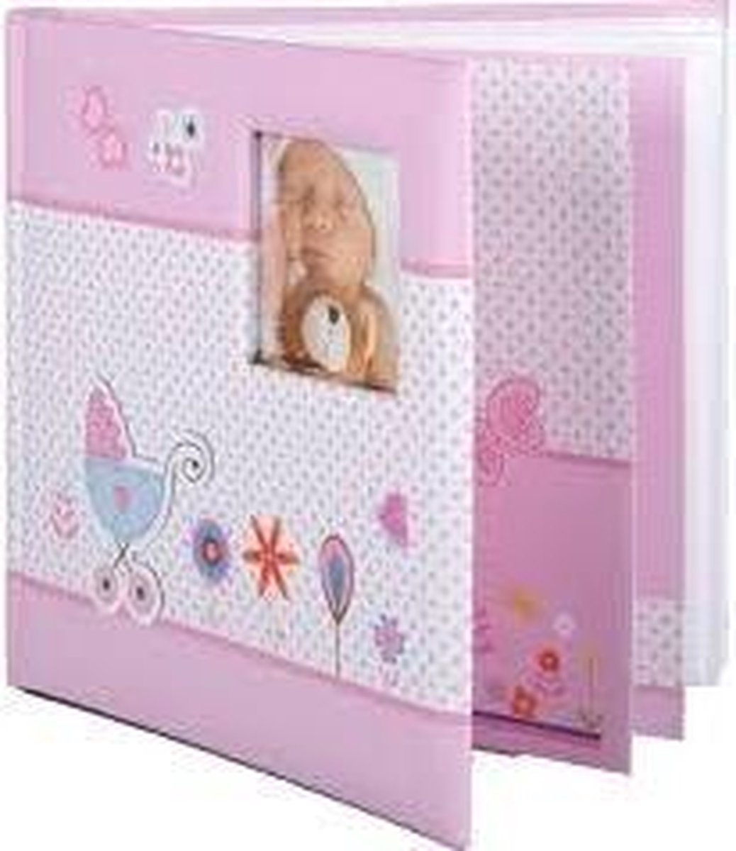 HENZO Baby-Fotoalbum – Rosa, 60 Seiten, Mit Aufbewahrungsbox, 30,5 X 28 Cm
