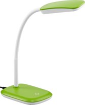 LED Bureaulamp - Trion Bolina - 3W - Warm Wit 3000K - Dimbaar - Rechthoek - Glans Groen - Kunststof - BSE