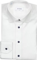 Eton  Overhemd Wit Aansluitend - Maat UK15.5-EU39 - Heren - Never out of stock Collectie - Katoen