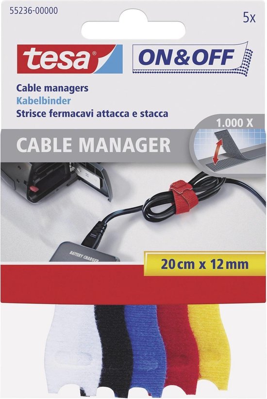 Serre-Câble Reutilisable Set de 10 Colliers de Serrage pour Cables