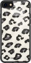 iPhone SE 2020 hoesje glass - Sweet leo | Apple iPhone SE (2020) case | Hardcase backcover zwart