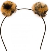 Diadeem Bol pluche panter