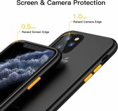 smalle bumper case geschikt voor Apple iPhone 11 Pro - zwart met Privacy Glas
