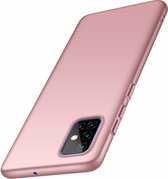 Ultra slim case Samsung Galaxy A51 - roze met Privacy Glas