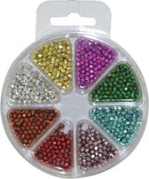 Vaessen Creative Bead kit - plastic - 8-Vaks - metallic Facet