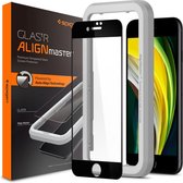 Spigen AlignMaster Full Cover Glass met Montage Frame voor Apple iPhone SE 2020 - Zwart