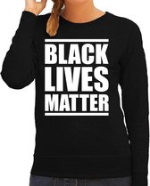 Black lives matter demonstratie / protest  weater zwart voor dames 2XL