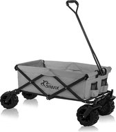 SAMAX Off Road - Bolderkar - Opvouwbaar - Luxe Bolderwagen - Met flessenhouder - Grijs