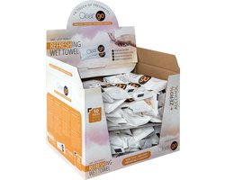 Clean Go - extra luxe vochtige doekjes zonder alcohol - geparfumeerd - per stuk verpakt - 50 stuks