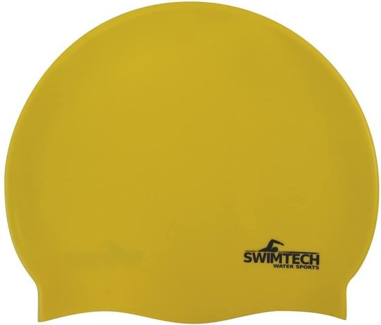 Swimtech Bonnet de Bain Siliconen Taille Unique Jaune | bol.com