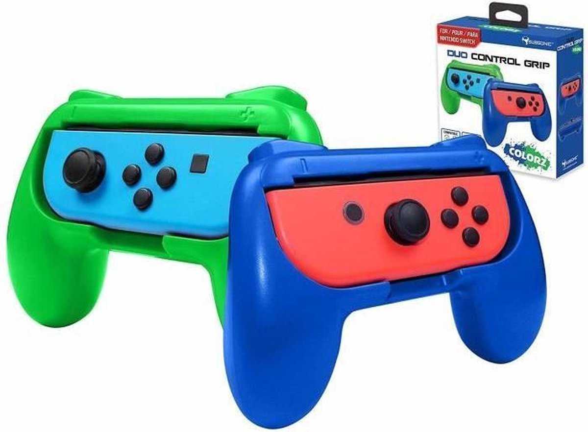 Set van 2 Subsonic Colorz groene en blauwe grepen voor schakelaar