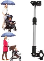 WiseGoods Kinderwagen Mama Paraplu Houder - Buggy / Wandelwagen - Paraplu Staaf in Hoogte Verstelbaar
