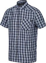 Regatta - Men's Mindano V Short Sleeved Checked Shirt - Outdoorshirt - Mannen - Maat 5XL - Blauw