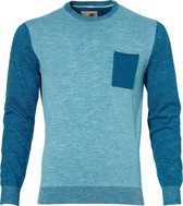 Hensen Pullover - Slim Fit - Blauw - XL