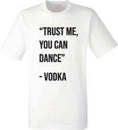 Dance with Vodka heren t-shirt | festival| grappig | cedeau | maat L