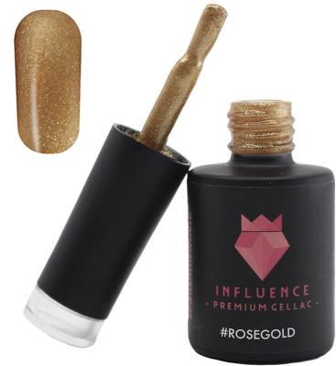 #ROSEGOLD - Influence Gellac - Gouden gellak - Gellak goud UV - Gellak glitter - UV Gellak - Gel nagellak - Gellac - Kado vrouw - Valentijns cadeau - Kado voor haar - 10 ml