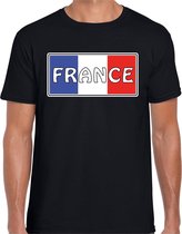 Frankrijk / France landen t-shirt zwart heren 2XL