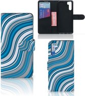 Book Case OPPO A91 | Reno3 Hoesje Waves Blue
