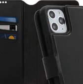 Minim 2-in-1 iPhone 11 Pro Hoesje Book Case en Back Cover Leer Zwart