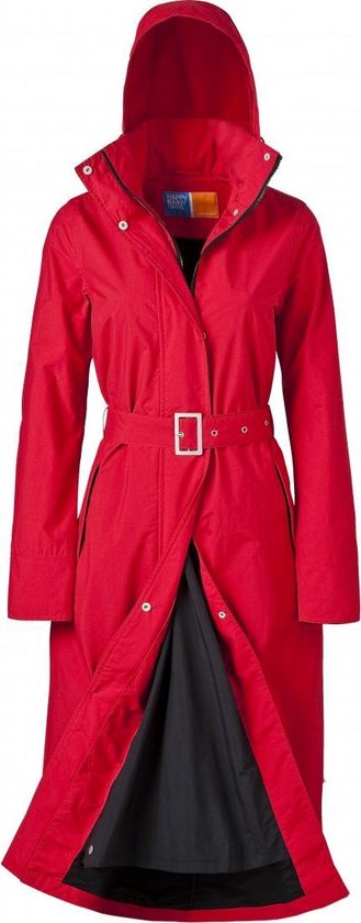Rode lange regenjas (Long Raincoat) Rosa van Happy Rainy Days M | bol.com