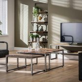 Gijs salontafel set van twee 80x80 cm