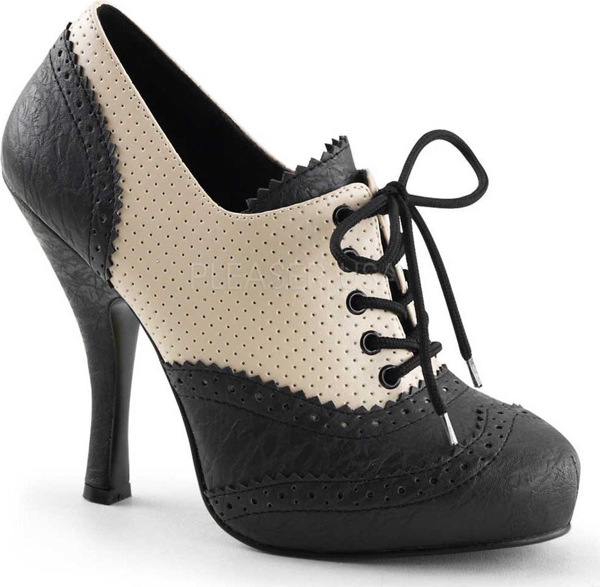 Pin Up Couture Lage schoenen 36 Shoes CUTIEPIE 14 US 6 CremeZwart Pin Up Couture Lage schoenen 36 Shoes CUTIEPIE 14 US 6 CremeZwart