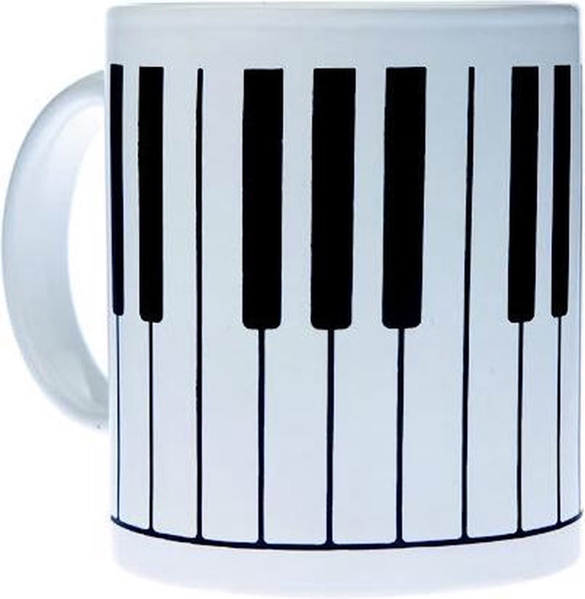 Koffiemok Pianotoetsen, wit