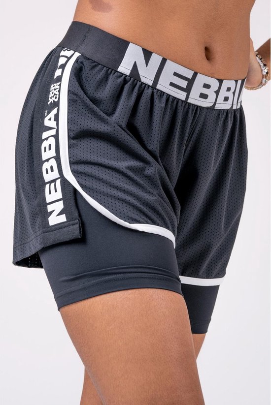 Sport Short Dames Zwart - Nebbia 527 Double Layer Shorts | bol.com