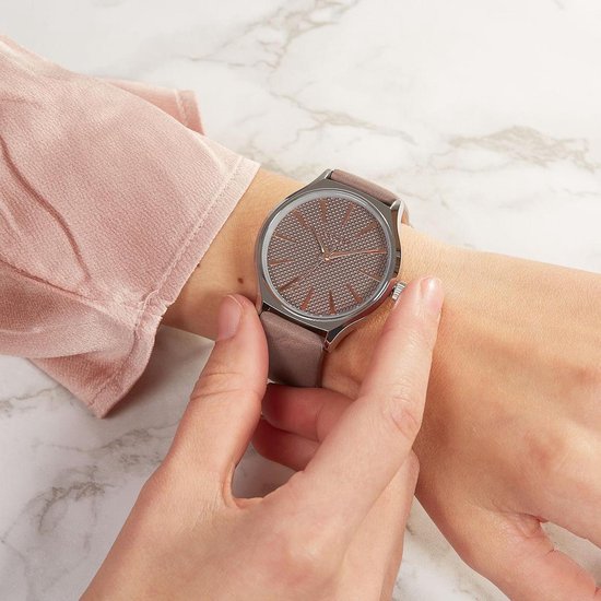 Montre OOZOO Timepieces Taupe / Or rose (42 mm) - Marron